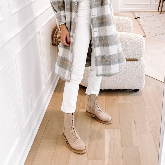 New Sam Edelman Lex Boot In Sesame Size 